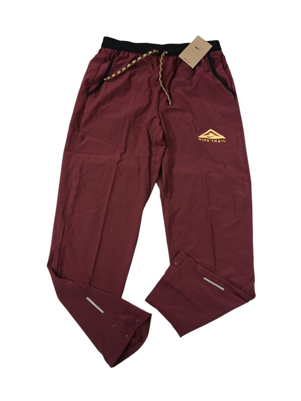 Nike Sz Smal Trail Dawn Range Dri-Fit Running Pant Night Maroon Men’s DX0855-681